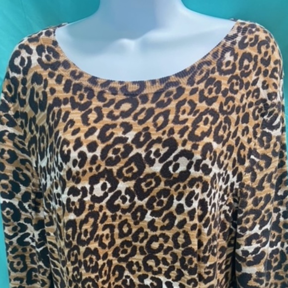 Boston Proper Leopard Print Dress - Picture 2 of 11